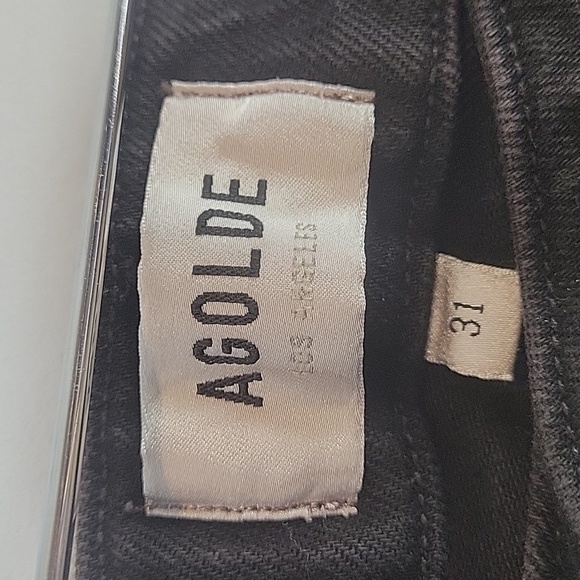 AGOLDE Black Devon Jeans 33x31 size 31 - Picture 4 of 9